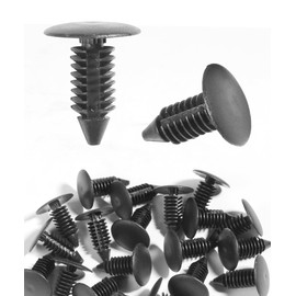 SCUARI 100PCS Automotive Plastic Fasteners,Bumper Retainer Clips,Car Accessories 7mm Hole Retainer Auto Body Clips,Plastic Rivets for Cars,Nylon Bumper Fastener Rivet Clips,Suitable for Most Cars