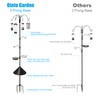 Ointo Garden 6-Hook Bird Feeding Station, Steel Multi-Feeder Kit Stand