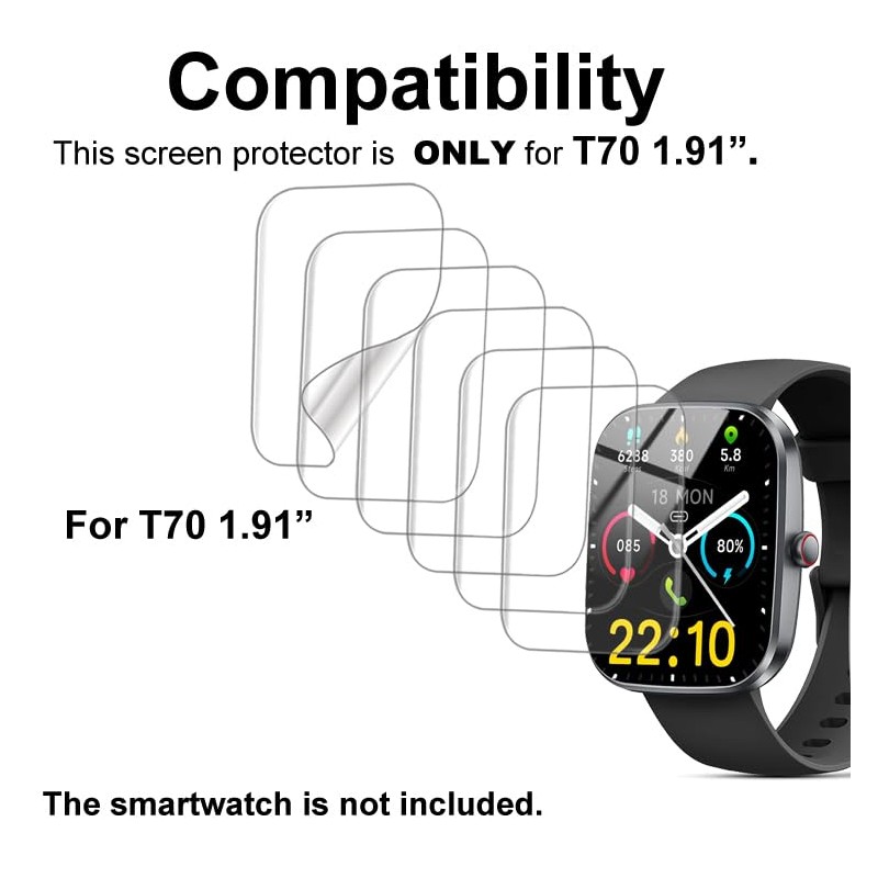 smaate Screen Protector Compatible with Kuizil T70 1.91 inches Smart