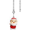 OMYZERO 12inch Ceiling Fan Pull Chain Father Christmas Charm Pendant