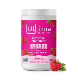 Ultima Replenisher Daily Electrolyte Drink Mix – Raspberry, 90 Servings – Hydration Powder with 6 Key Electrolytes & Trace Minerals – Keto Friendly, Vegan, Non-GMO & Sugar-Free Electrolyte Powder
