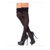 Leg Avenue Crocheted Black Over the Knee W/Turn Over Cuff