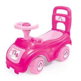 DOLU - Pink Unicorn Walk & Drive Ride-On with Horn - Ride On for Children Ages 12 Months to 3 Years