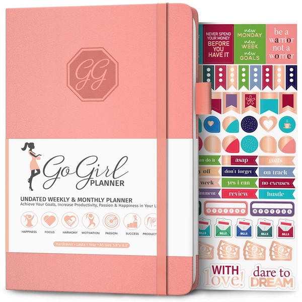 GoGirl Planner and Organizer for Women – A5 Size Weekly