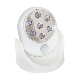 Trimming Shop White Motion Sensor Light Activated Cordless Light Angel 7 LED Steps Porches Decks Patios Garages Pathway Stairs Porches Cupboards and More Pack of 1