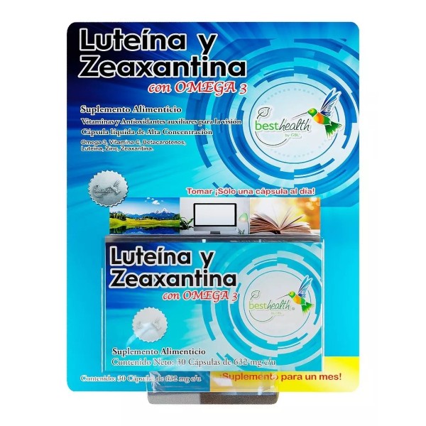 Best Health Luteína Y Zeaxantina + Omega 3 Best Health 30caps Salud Ojos