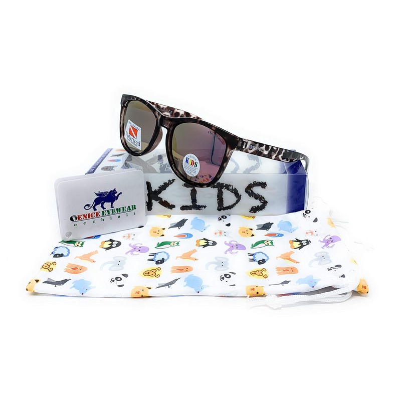 VENICE EYEWEAR OCCHIALI Polarised Sunglasses for Children, Demi Pink, One
