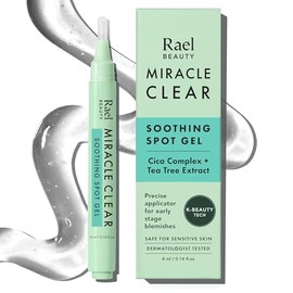 Rael- REDUCE LOS GRANOS: gel transparente de acción rápida con ácido succínico que combate el acné subterráneo y activo.