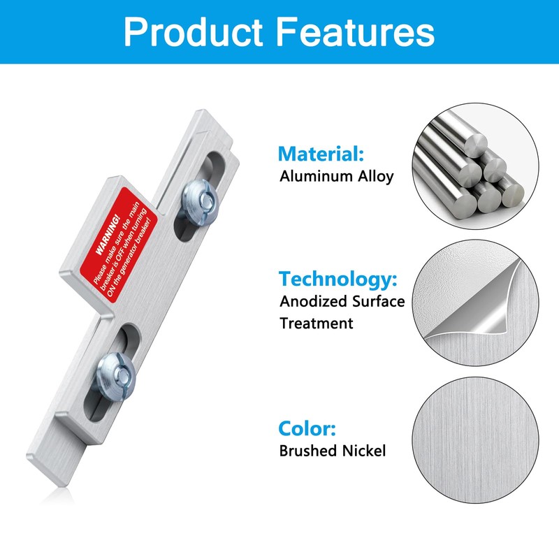 ACANORA Generator Interlock Kit for Square D QO or Homeline