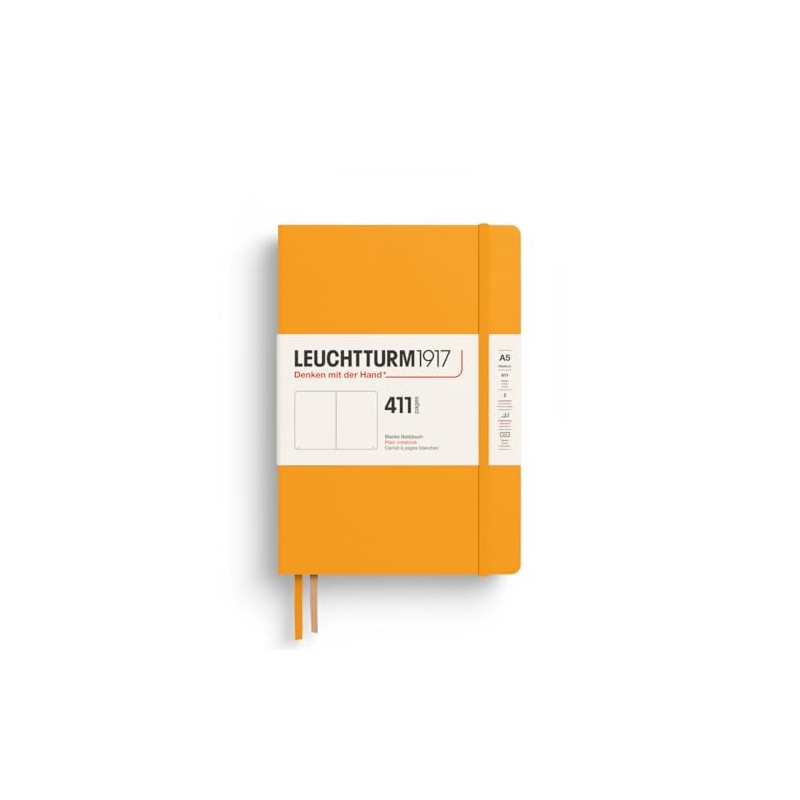 LEUCHTTURM1917 372924 Notebook 411 Medium (A5), Hardcover, 411 Numbered Pages,