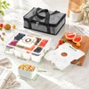 Chilled Snackle Box Container with Ice Pack and Insulated Bag,