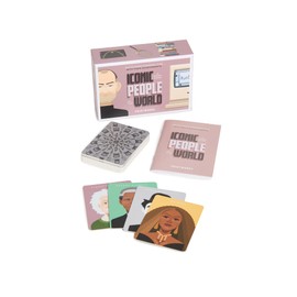 PrintWorks Iconic People Memory Game, Mauve, Medium, 4 Players, Manual, Paper, No Assembly, Teen Adult