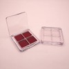 luzen 3Pcs Empty Eyeshadow Palette Box Clear Plastic DIY Refillable