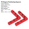 2Pcs 90 Degree Positioning Squares Aluminum Alloy Right Angle Clamps