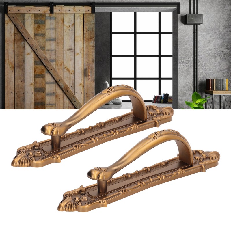 2 Set Sliding Barn Door Handles and Pulls Aluminum Alloy