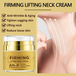 AH-8 Neck Firming Cream - Neck Cream For Anti Wrinkle & Fine Lines - Firming Neck Cream For Tightening Sagging Skin, Wrinkle Reduction And Lifting