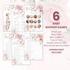 Twinkle & Twine Pink Floral Girl Baby Shower Games Bundle