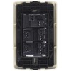 Sanelec 4525 Apagador y Doble Contacto con Placa, Toscana Golden