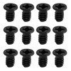 ECSiNG Pack of 100 Black Countersunk Screws with Flat Phillips