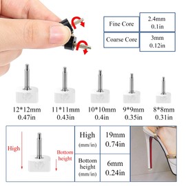 10 Pairs High Heel Shoes Replacement Tips Shoe Repair Stiletto Caps Heel Protector Dowels Women's U-Shape High Heel Cover