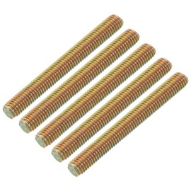 sourcing map 10 Pcs Fully Threaded Rod, M8-1.25x70mm Carbon Steel Long Thread Screw Right Hand Threaded for Furniture Mounting Assembly Fastening