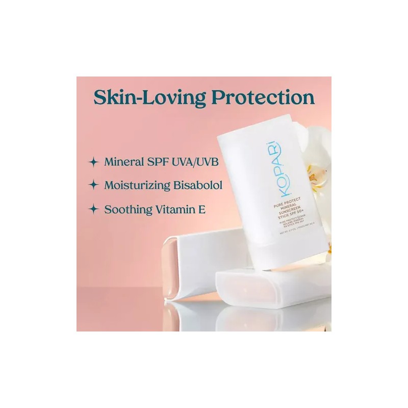 Kopari Pure Protect Mineral Sunscreen Stick Spf 50
