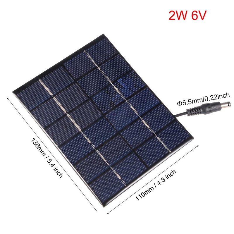 uxcell 2W 6V Small Solar Panel Module DIY Polysilicon with