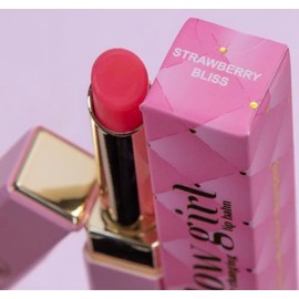 Strawberry Bliss Lip Balm, Pink Tinted Lipstick with Moisturizing Formula, Natural Strawberry Flavor