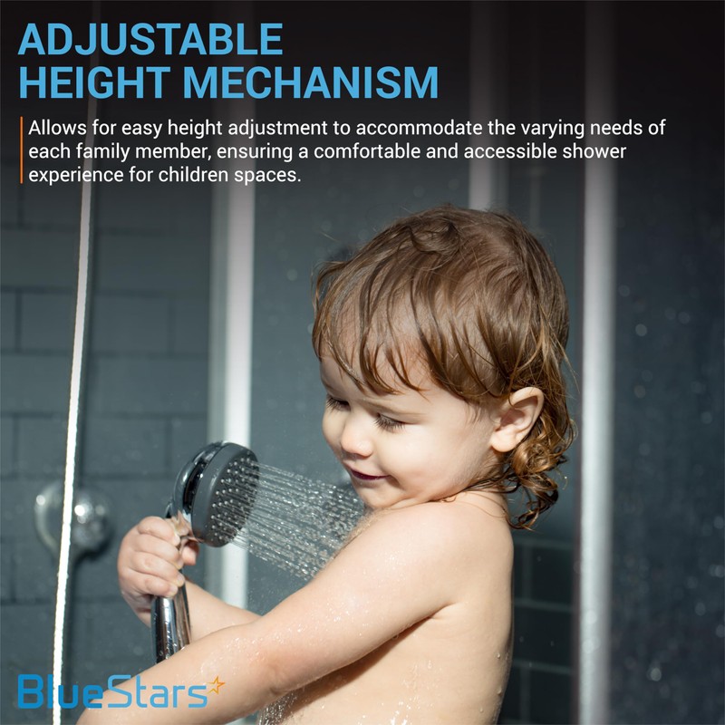 Shower Head Holder Stainless Steel 360° Rotatable Wand/Hose Sprayer Mount