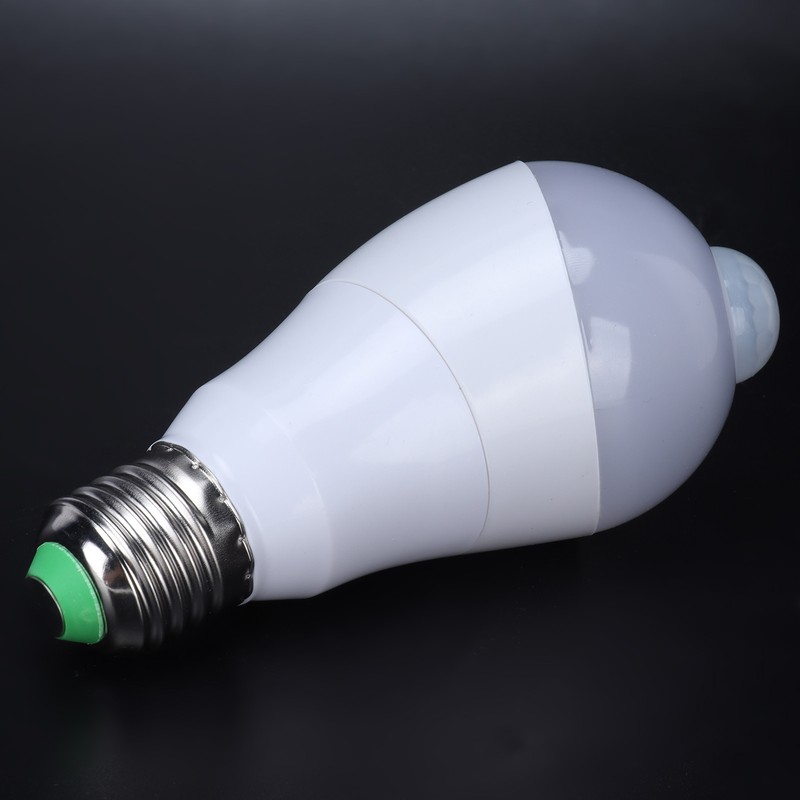 E27 Human Sensor Light Bulb 7W LED Induction Lamp for