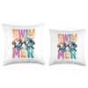 Swimmer swimming goggles Throw Pillow