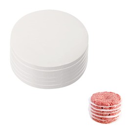 Jagowa 200PCS 12 cm Burger Paper Non-Stick Baking Paper Hamburger Patty Parchment Paper Round for Burger Press (12 cm)