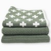 Ecovask Dish Cloth 3pc Variety Pack Organic Cotton, Pool Party