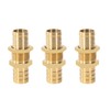 Messing Schlauchanschluss Adapter, 3 Stück 19mm Schlauchtülle Schottverschraubung Kupplung, Messing