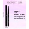 Purple Eyeliner Pencil Set, Matte&Glitter Gel Eyeliner Pencil for Halloween