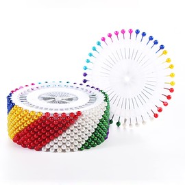 SHULLIN 480 Pcs Waiting Needles Glass Ball Needles 38mm Waiting Needles Flat Head Gusset Stainless Steel Waiting Needle Disc Sewing Pin Head for DIY Projects, Dressmaker, Craft Supplies, Sewing Boards, Maps, Bulletin Boards, Photography/Calendar, Archite