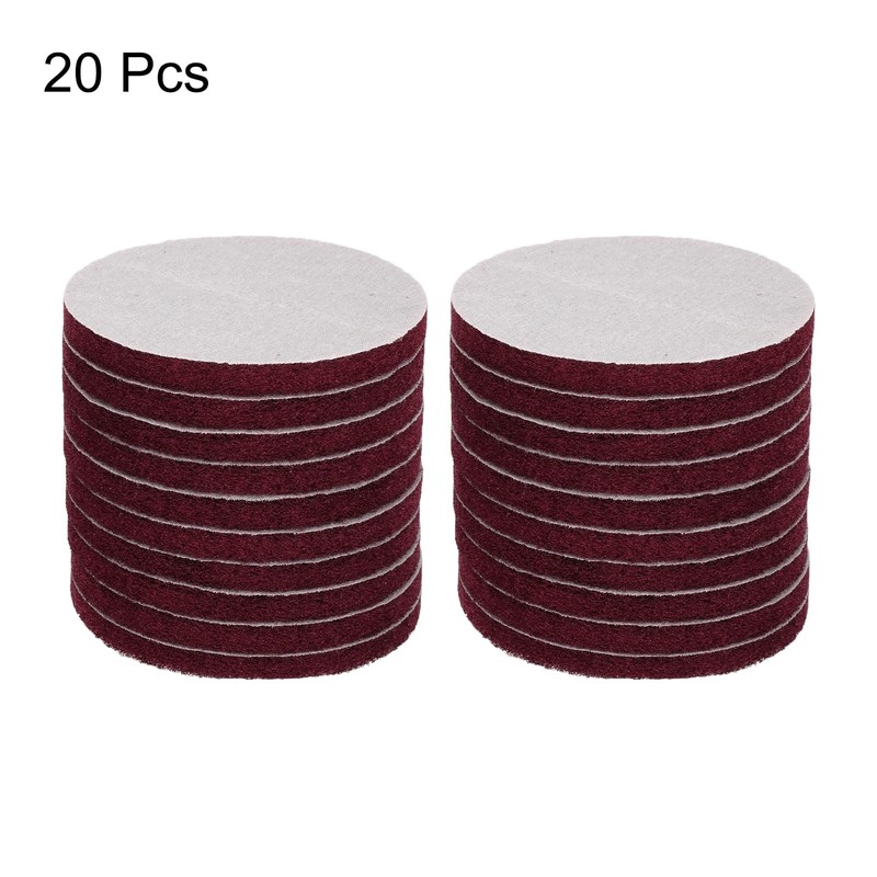 sourcing map 12pcs Scrubber Scouring Pads 500 Grits 5 Inch