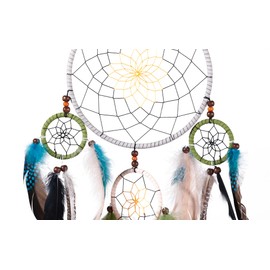 Large Dream Catcher,Natural Feather Dream Catcher, Abs Crystal Dream Catcher,Dreamcatchers Handmade for Hanging Ornaments Decor-Bedroom Wall Decor,Christmas Tree Decor,Christmas Decor,Home Decor