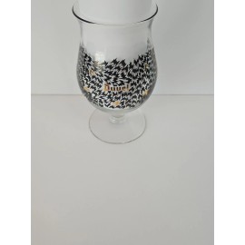 Duvel Beer Tulip Glass Eley Kishimoto Black And Gold Flurry Art Series Barware