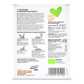 Colouring Fun, Colouring Food, Organic, 6 x 48 g