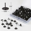 KAKULO 200PCS Thumb Tacks Flat Push Pins Wall Tacks Round