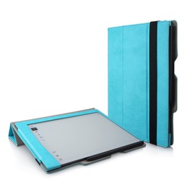 Thankscase Trifold Stand Case for Remarkable 2 Paper Tablet 2020, Premium PU Leather Case Built-in Safety Guard to Prevent The Marker from Falling, Remarkable 2 Handmade Case (Blue)