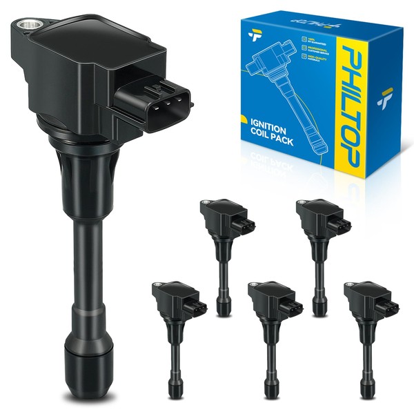PHILTOP PHILTOP UF617 Ignition Coil 6 Packs Fit for G37,Q50,QX50,M37,Q40,QX70,370Z,Q60,FX37,Q70,Q70L,EX37,M56,FX50