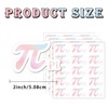240Pcs π Symbol Decorations Scientific Labels Pi Day Commemorative Celebration