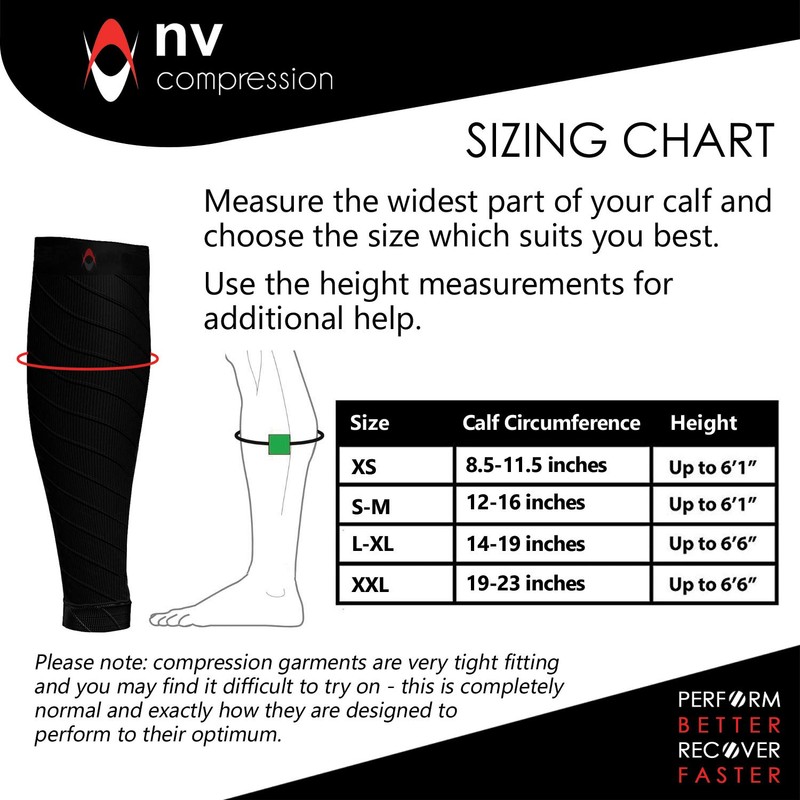 NV Compression Race and Recover Footless Compression Socks - Calf