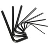 Larcele Hex Key with Flat Head Black Eight Sets for