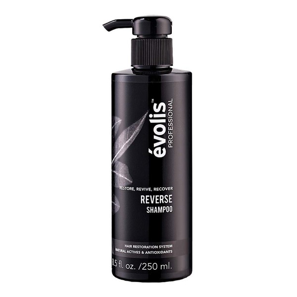 évolis REVERSE Shampoo for Thinning Hair | Shampoo for Hair Regrowth | Treating Hair Loss. Created with Botanical Actives for Noticeably Thicker, Fuller Hair (8.5 fl oz)
