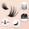 Higu clace Lash Clusters, 168pcs Individual False Eyelashes, Mix10-16mm C