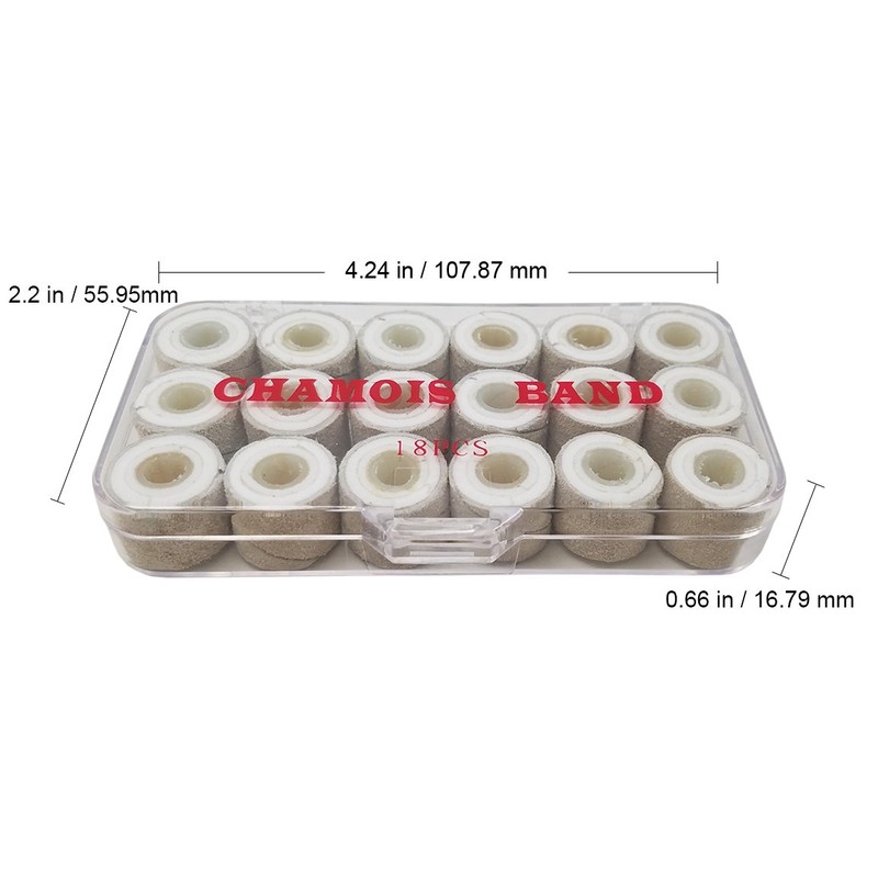 Beauticom Chamois Buffer Band (18 Pieces in a Box) (Quantity: