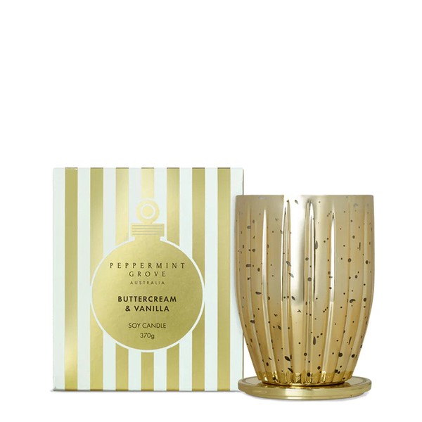 Peppermint Grove-Buttercream & Vanilla Large Candle 370g